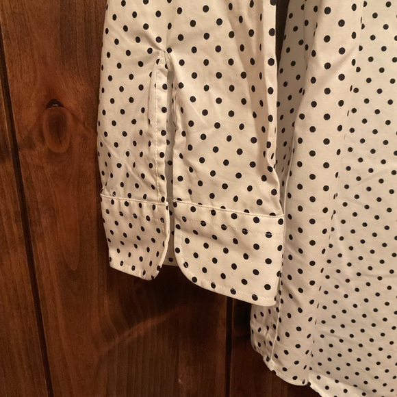 Lauren Ralph Lauren White Shirt with Black Dots - Picture 4 of 5